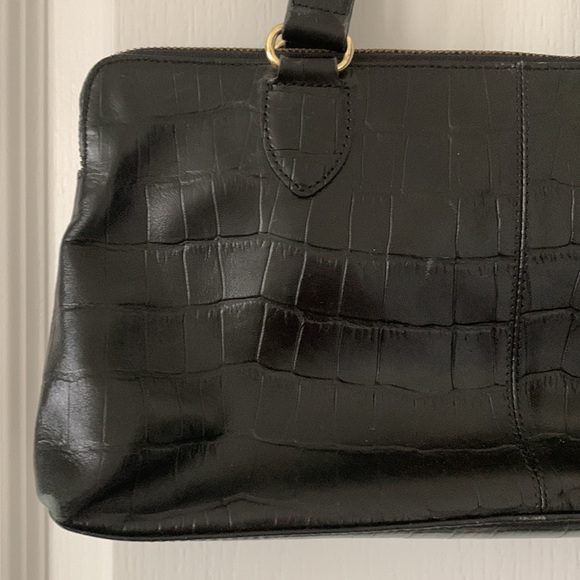 BANANA REPUBLIC Factory Leather Croc Print Shoulder Bag - Picture 5 of 16